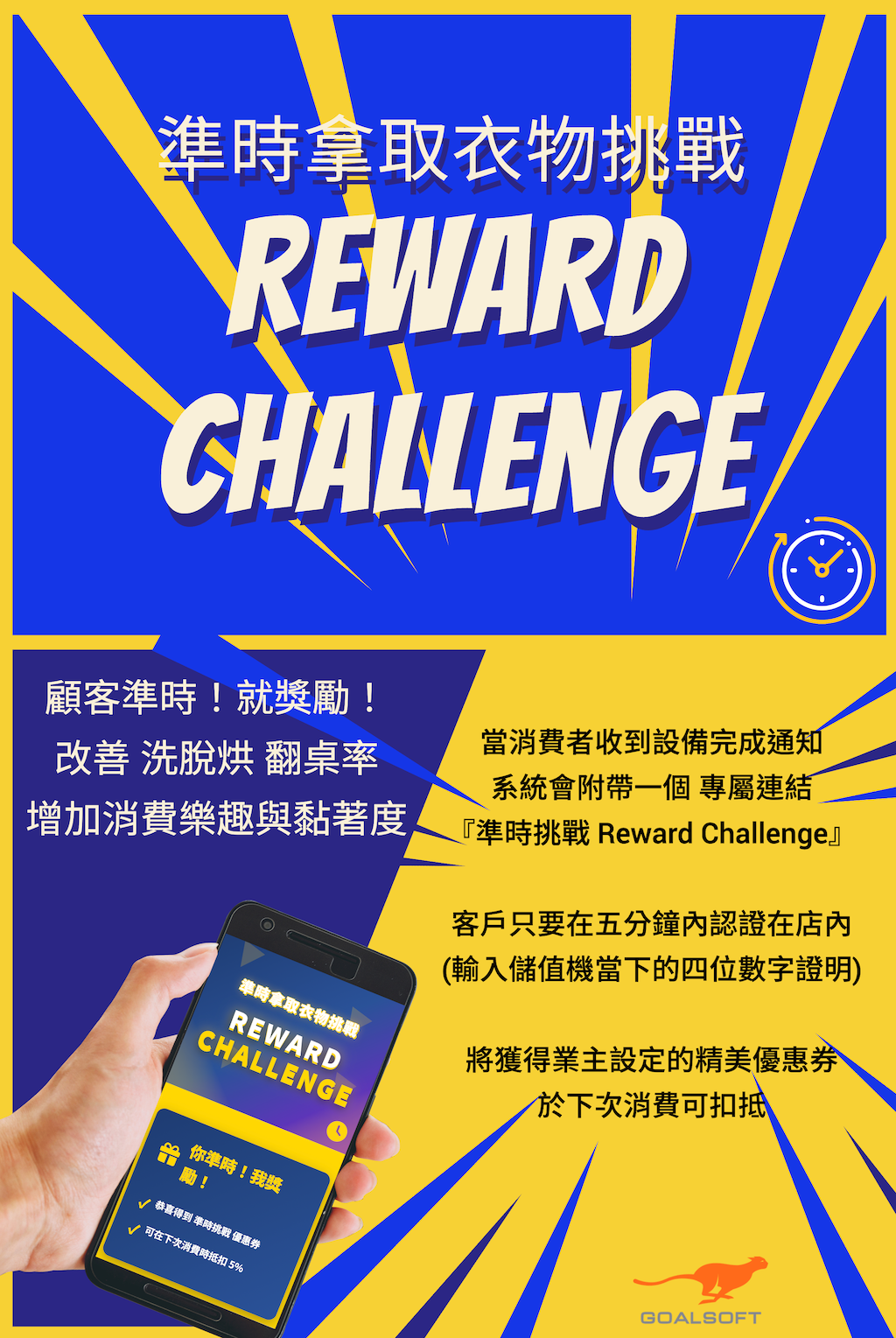 準時拿取衣物挑戰